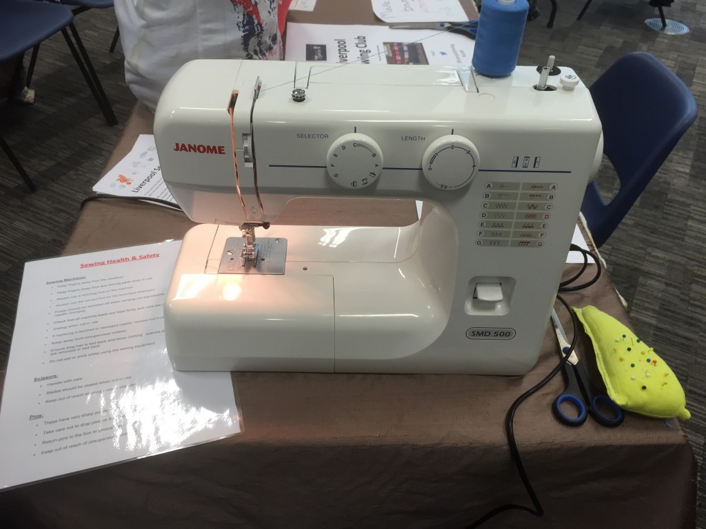 A sewing station
