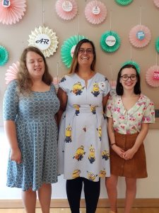 Anna, myself and Harriet at the sewing weekender