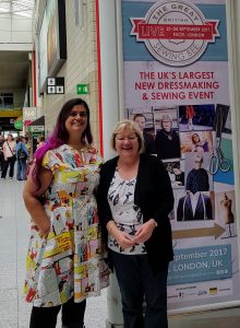 Myself & Jan at the Great British Sewing Bee Live